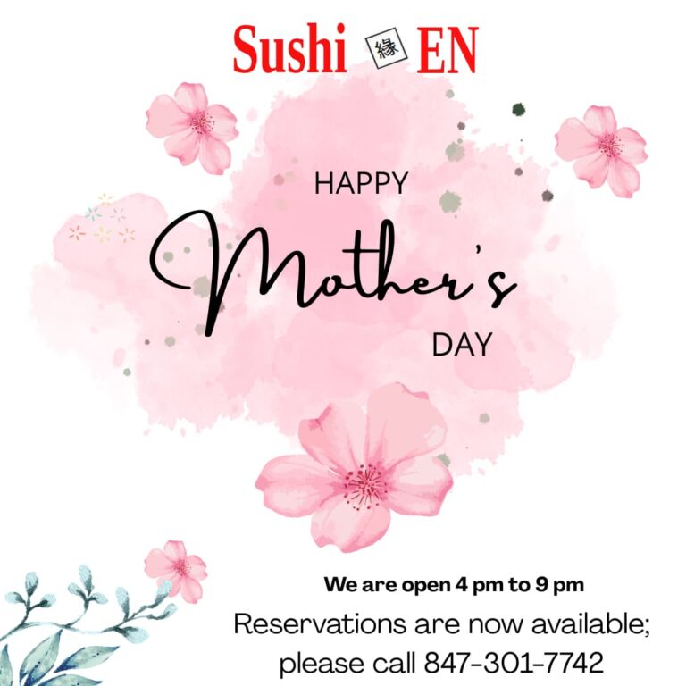 We are accepting reservations for Mother's Day!